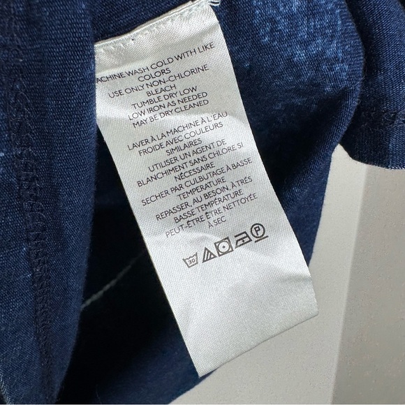 We the Free Denim Blue Floral Embroidered Long Sleeve Oversized Shirt Large - Picture 7 of 9